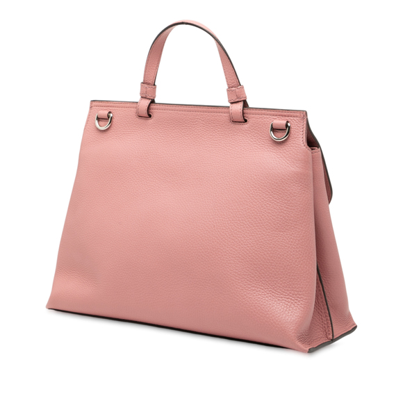 Pre-Loved Gucci Medium Leather Bamboo Daily Satchel - Picture 2 of 6